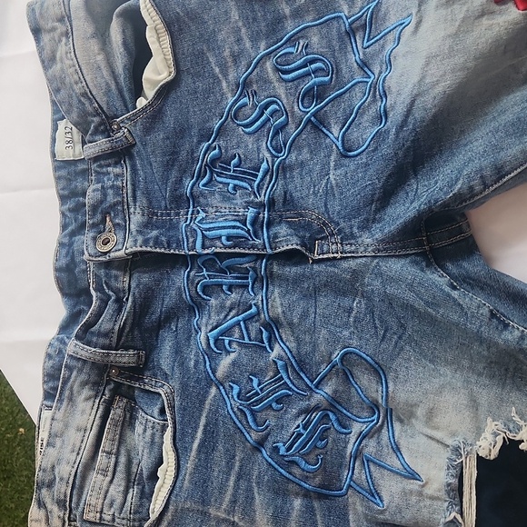 Smoke Rise Stylish Blue Distressed  Jeans - Picture 6 of 10